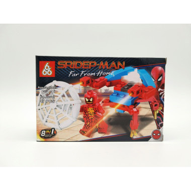 Конструктор 666 66012 Супергерои &quot;Человек Паук&quot; 16шт в д/б