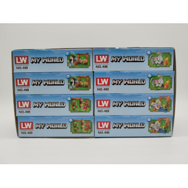 Конструктор 418 Майнкрафт &quot;На мини ферме&quot; 16 шт. в упаковке 14.5х9х4см