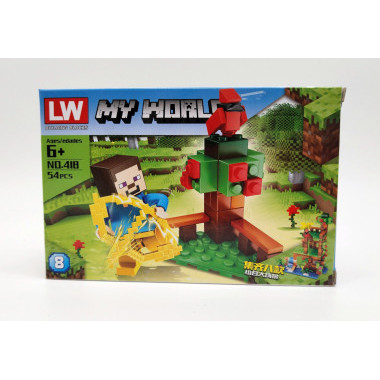 Конструктор 418 Майнкрафт &quot;На мини ферме&quot; 16 шт. в упаковке 14.5х9х4см