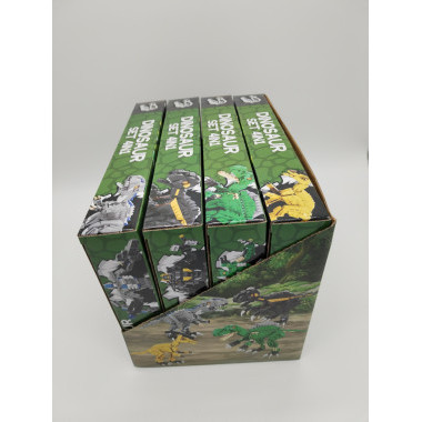 Конструктор GF Динозавры "Динозавры Юрского периода" 4 шт в д/б 232-286 дет