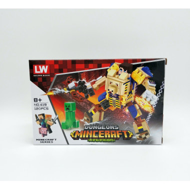 Конструктор LW 419 Майнкрафт &quot;Герои в доспехах&quot; 8 шт. в упаковке 24х16х4.5см