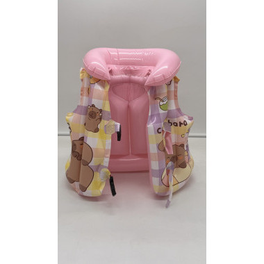 Жилет для плавания &quot;Капибара&quot; РОЗОВЫЙ 41 см