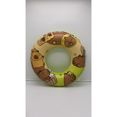 Круг надувной для плавания &quot;Капибара&quot; 60 см Зеленый