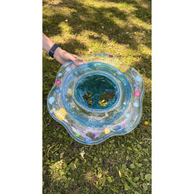 Надувной круг для плавания с трусиками для детей от 6 месяцев ГОЛУБОЙ Надувной круг для плавания с трусиками для детей от 6 месяцев ГОЛУБОЙ