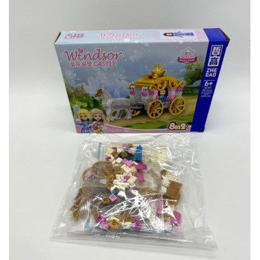 Конструктор Zhe Gao QL1187 Принцессы &quot;Королевский Замок&quot; 8 в 1 :23x16x4.5 см