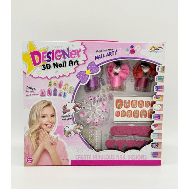 Маникюрный набор &quot;Nail ART-3&quot; лак +дизайн, пилка  в кор. 27х4х24 см