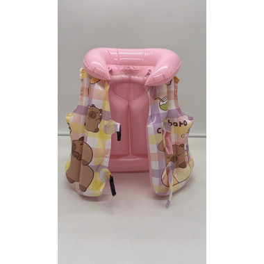 Жилет для плавания &quot;Капибара&quot; РОЗОВЫЙ 61 см