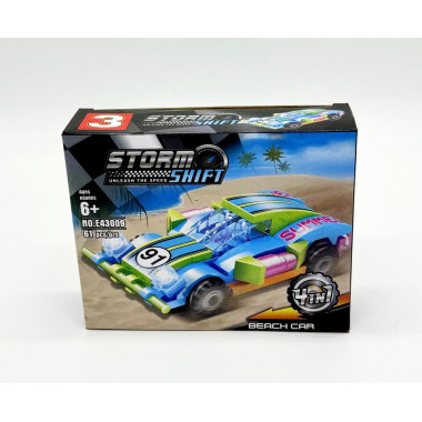 Конструктор &quot;Большие гонки&quot; 4 вида 8шт в упаковке  в коробке 18х4.5х14.5 см