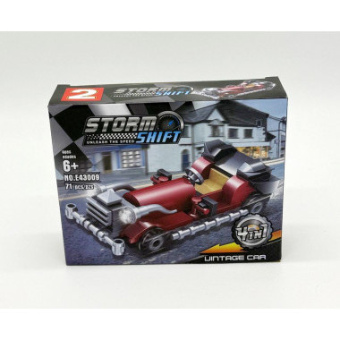 Конструктор &quot;Большие гонки&quot; 4 вида 8шт в упаковке  в коробке 18х4.5х14.5 см