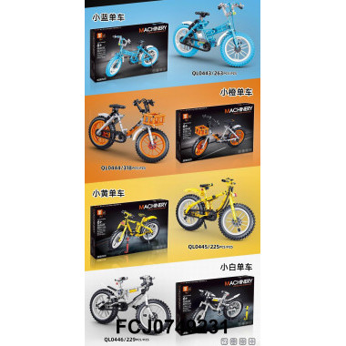 Конструктор Zhe Gao QL0443-QL0446 Техника &quot;Велосипед&quot; 4 шт в д/б