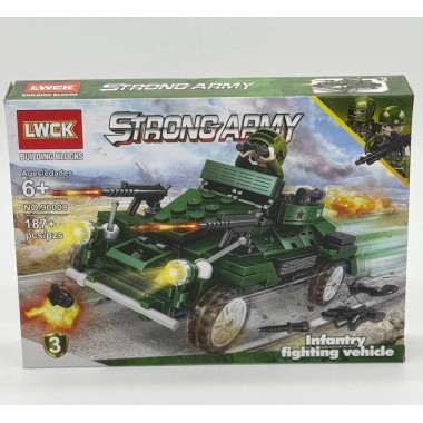 Конструктор 90008 LWCK &quot;Военная техника&quot; 8 шт в упаковке 26х19х4.5 см