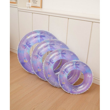 Надувной круг для плавания "Бантики с блестками" 80 см