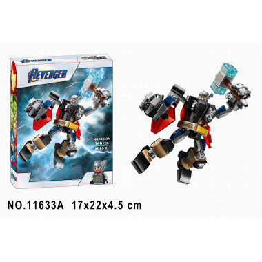 Конструктор 11633 LARI Super Heroes "Тор робот" 145 дет. в кор. 17х22х4.5см Конструктор 11633 LARI Super Heroes "Тор робот" 145 дет. в кор. 17х22х4.5см