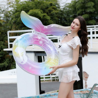 Надувной круг &quot;Русалочка с блестками&quot; 70см