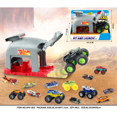 Грузовик Hot Wheel Монстр с выпускной платформой Бегемот   26.5х18х11.5 см Грузовик Hot Wheel Монстр с выпускной платформой Бегемот   26.5х18х11.5 см