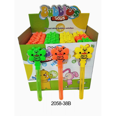 Мыльные пузыри &quot;Жучок&quot; 24шт в упаковке цвета разные