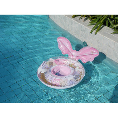 Надувной круг для плавания с трусиками "Бабочка с блестками" для малышей 70см