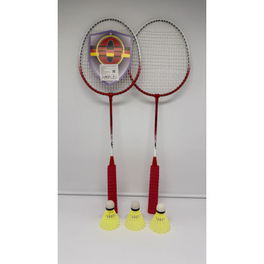 Бадминтон в сетке с набором воланчиков (Красный)