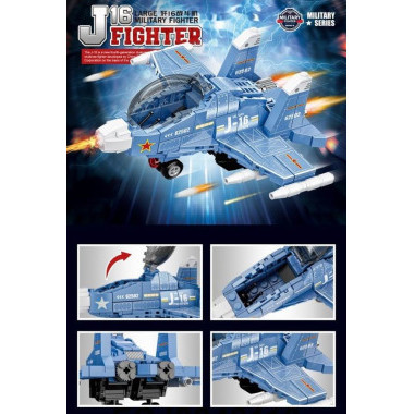 Конструктор BBlock XJ-921B Техника &quot;Вертолет J-16 Fighter &quot; 320 дет. 34.5x23.5x5.5 см