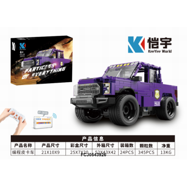Конструктор KeeYee World K96108 "Пикап" на радиоуправлении 345 дет. в кор. 27х5х20 см Конструктор KeeYee World K96108 "Пикап" на радиоуправлении 345 дет. в кор. 27х5х20 см