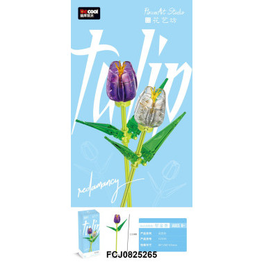 Конструктор 52036 Decool "Перламутровый тюльпан" 8x20x4.5 Конструктор 52036 Decool "Перламутровый тюльпан" 8x20x4.5