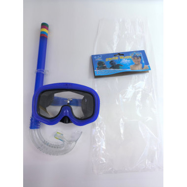 Маска+ трубка для подводного плавания СИНИЙ