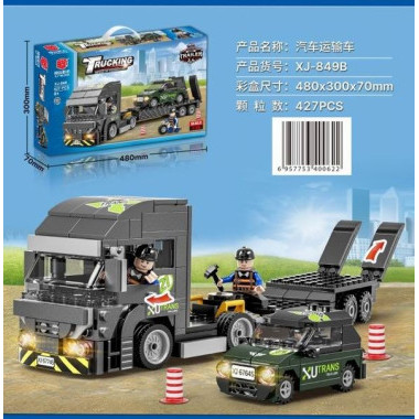 Конструктор BBlock XJ-849B Техника &quot;Перевозчик&quot; 427 дет. 48x70x30 см