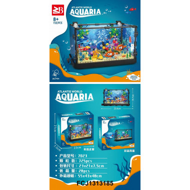 Конструктор "Аквариум с морскими рыбками" 725 дет.