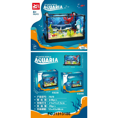 Конструктор "Аквариум с морскими обитателями" 648 дет.