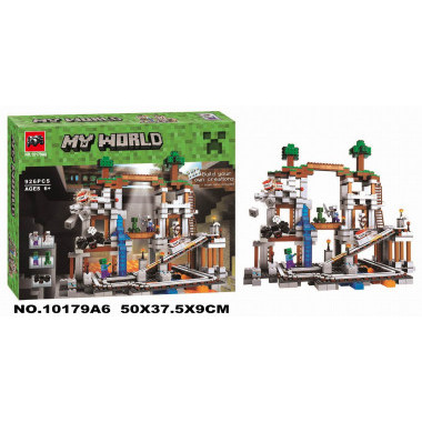 Конструктор Bela 10179 Майнкрафт "Шахта" 926 дет. 42х8х34 см