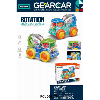 Музыкальный бензовоз с шестеренками