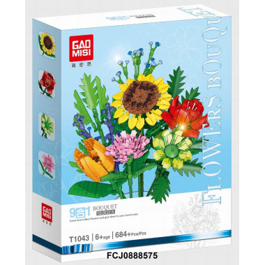 Конструктор GaoMisi T1043 Цветы "Весенний букет" 684 дет. Конструктор GaoMisi T1043 Цветы "Весенний букет" 684 дет.