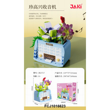 Конструктор Jaki JK2717 Цветы Винтажные суккуленты - радио 19x6x16 см Конструктор Jaki JK2717 Цветы Винтажные суккуленты - радио 19x6x16 см