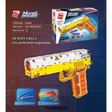 Конструктор Qman 52001 Пистолет Desert Eagle с пневмомеханизмом 222 дет. 41х30х7 см Конструктор Qman 52001 Пистолет Desert Eagle с пневмомеханизмом 222 дет. 41х30х7 см