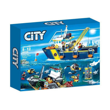 Конструктор 66115 Lepin Сити "Корабль исследователей морских глубин" 717дет. Конструктор 66115 Lepin Сити "Корабль исследователей морских глубин" 717дет.