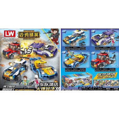 Конструктор LW 0122 Super Heroes "Автомобили" 4 вида 8 шт в упаковке 26х4.5х19.7 см Конструктор LW 0122 Super Heroes "Автомобили" 4 вида 8 шт в упаковке 26х4.5х19.7 см