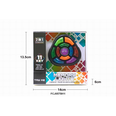Игра-головоломка Memory lights для развития памяти 11 кнопок Игра-головоломка Memory lights для развития памяти 11 кнопок