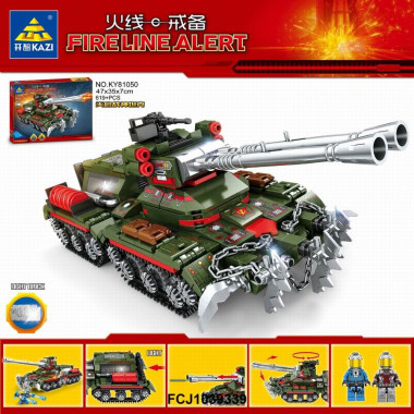 Конструктор Kazi 81050 Танк красная угроза 619 дет. 47х7х35 см Конструктор Kazi 81050 Танк красная угроза 619 дет. 47х7х35 см