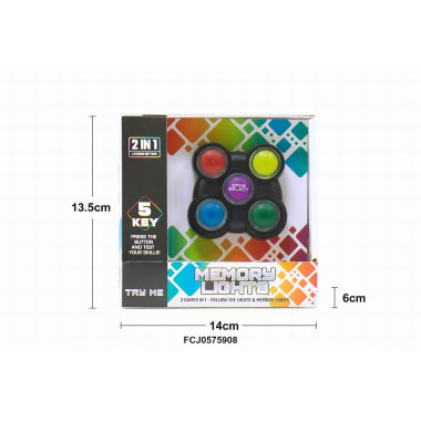 Игра-головоломка Memory lights для развития памяти 5 кнопок Игра-головоломка Memory lights для развития памяти 5 кнопок