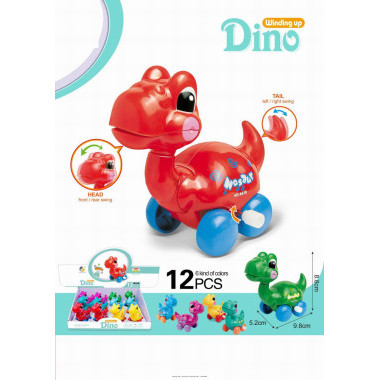 Заводные Динозавры 6 видов 12 шт в д/б