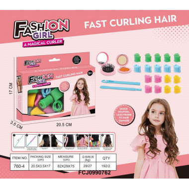 Набор для завивки волос, для девочек 17х4х21