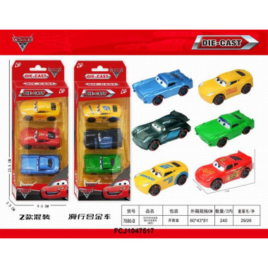 Набор машинок "Тачки" метал 3шт 23.5х9.5х3.5 Набор машинок "Тачки" метал 3шт 23.5х9.5х3.5