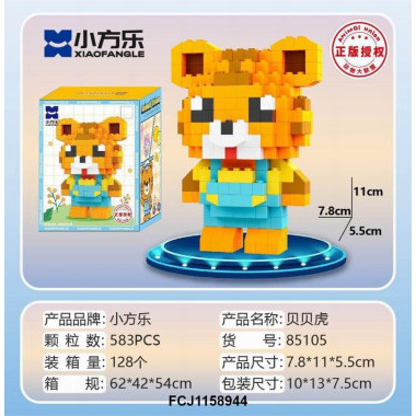 Конструктор 85105 Xiao Fang Le Tanlian "Малыш Тигр" 583 дет. 10x13x7.5 Конструктор 85105 Xiao Fang Le Tanlian "Малыш Тигр" 583 дет. 10x13x7.5