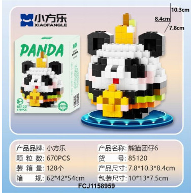 Конструктор 85120 Xiao Fang Le Tanlian "Панда" 670 дет. 10x13x7.5 Конструктор 85120 Xiao Fang Le Tanlian "Панда" 670 дет. 10x13x7.5