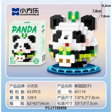 Конструктор 85119 Xiao Fang Le Tanlian "Панда" 653 дет. 10x13x7.5 Конструктор 85119 Xiao Fang Le Tanlian "Панда" 653 дет. 10x13x7.5