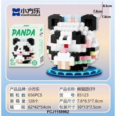 Конструктор 85123 Xiao Fang Le Tanlian "Панда" 656 дет. 10x13x7.5 Конструктор 85123 Xiao Fang Le Tanlian "Панда" 656 дет. 10x13x7.5