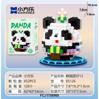 Конструктор 85126 Xiao Fang Le Tanlian "Панда" 652дет. 10x13x7.5 Конструктор 85126 Xiao Fang Le Tanlian "Панда" 652дет. 10x13x7.5