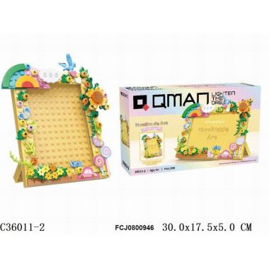 Конструктор Qman 36011-2 Фоторамка Радуга 128 дет 30х18х5 см Конструктор Qman 36011-2 Фоторамка Радуга 128 дет 30х18х5 см