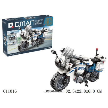 Конструктор Qman 11016 Техника "Полицейский мотоцикл" 395 дет. Конструктор Qman 11016 Техника "Полицейский мотоцикл" 395 дет.