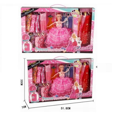 Набор подарочный Кукла с платьями в коробке 51.8х7х33см Набор подарочный Кукла с платьями в коробке 51.8х7х33см
